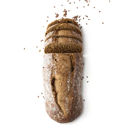 Dökkt súrdeigsbrauð Batard 12X450g mynd 1