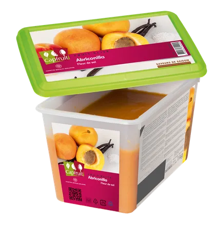 Apríkósa-vanilla-salt Puré Capfruit 1kg mynd 1