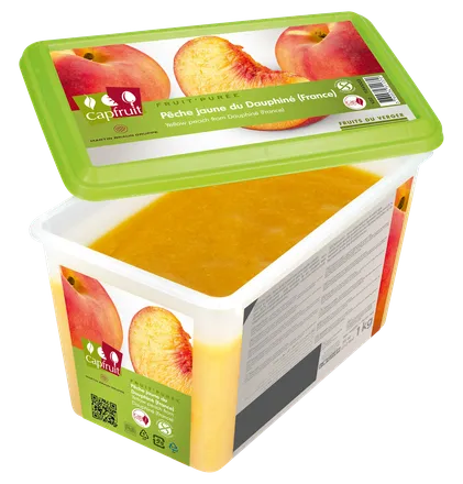 Ferskju Puré Capfruit 1kg án viðbætts sykurs mynd 1
