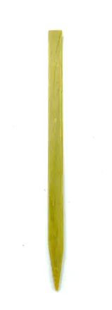 Bambuspinnar flatir grænir 10cm 100stk mynd 1