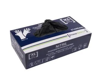 Hanskar XL Nitril SVARTIR STERKIR 100stk mynd 1