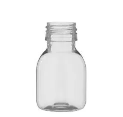 Plastflaska glær PET Ø43x74 mm 60ml 640stk mynd 1
