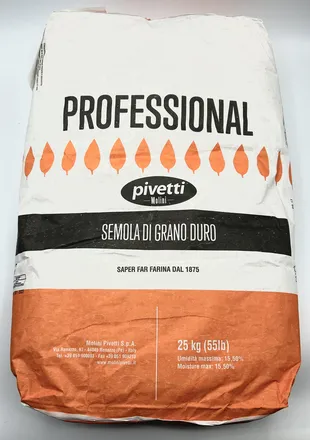 Semolina hveiti Grano Duro grófmalað 25kg mynd 1