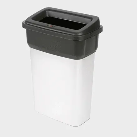 Lok á ruslatunnu/rammi á Geo ferkant svart 1stk mynd 1