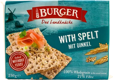 Hrökkbrauð Burger spelt 24x250g mynd 1
