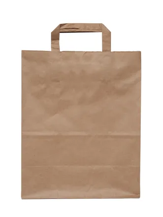 Bréfpokar brúnir m/haldi 11ltr 260x175x245mm 200stk mynd 1