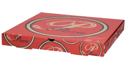 Pizzuöskjur 12" rauðar 150stk mynd 1