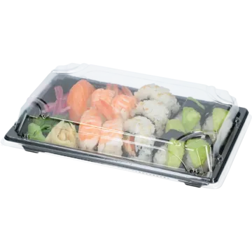 Sushi bakki og lok 21,5x14,7x4cm 400stk mynd 1