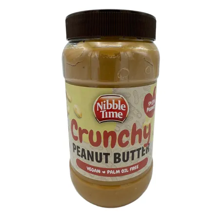 Hnetusmjör crunchy Nibble Time 1kg mynd 1