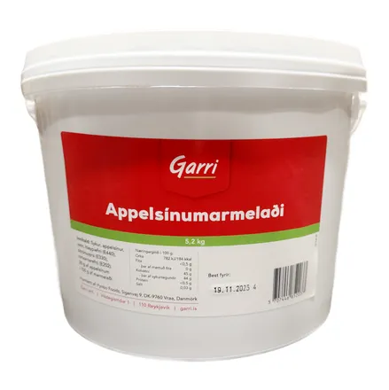 Appelsínumarmelaði Garri 5,2kg mynd 1