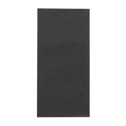 Servíettur Airlaid brotnar 40cm svartar 300stk mynd 1