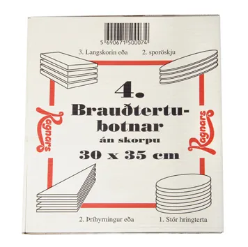 Stór brauðtertubrauð fín 1x3,2kg (16 flekar) mynd 1