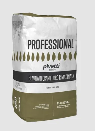 Semolina hveiti Grano Duro fínmalað 25kg mynd 1