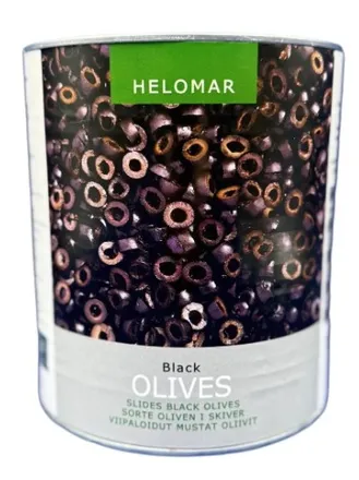 Ólífur svartar sneiddar 3kg mynd 1