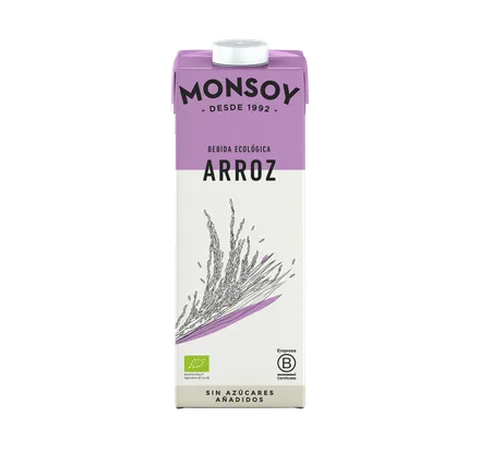 Hrísmjólk Monsoy lífræn 1ltr mynd 1