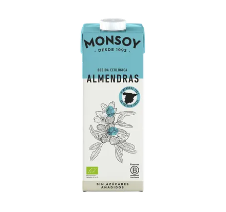 Möndlumjólk Monsoy lífræn 1ltr mynd 1
