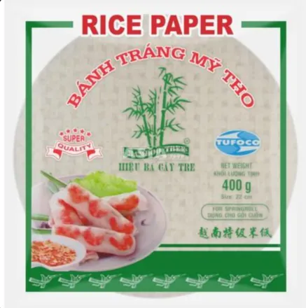 Hrísgrjónapappír 22cm 400g mynd 1