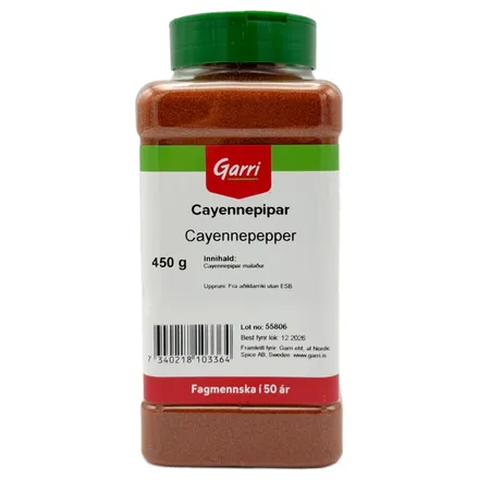 Cayennepipar 450g mynd 1