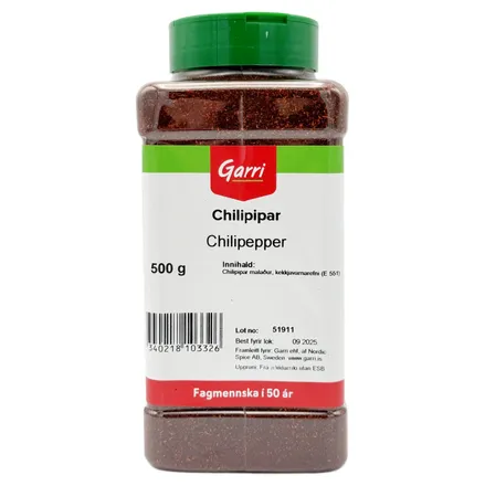 Chilipipar duft 500g mynd 1