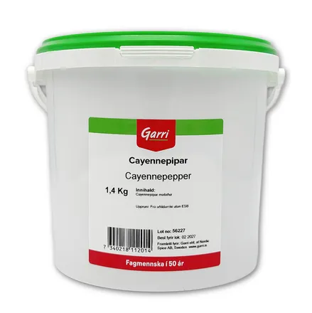 Cayennepipar 1,4kg mynd 1