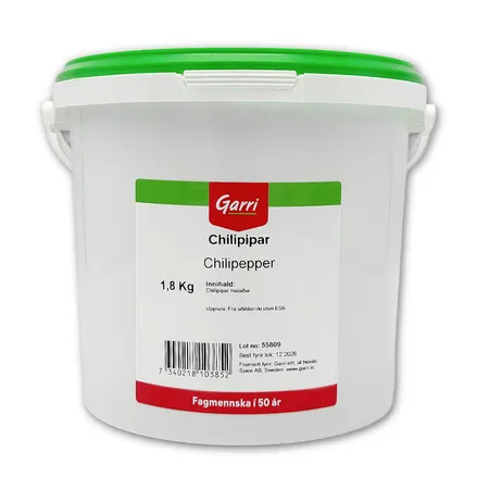 Chilipipar duft 1,8kg mynd 1