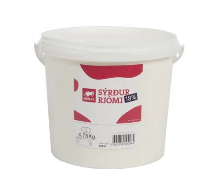Sýrður rjómi 18% 5kg mynd 1