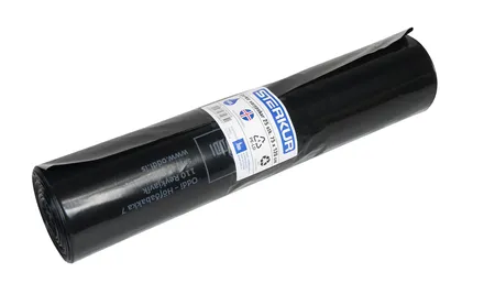 Ruslapokar svartir 140ltr 75x120cm 55my 25stk mynd 1