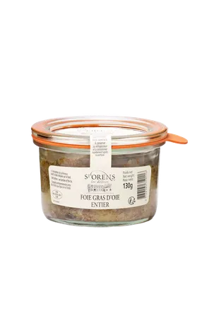 Foie Gras 130g í krukku (heil gæsalifur) mynd 1