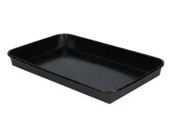 Sushi bakki og lok Onyx 24,2x15,3x2,4cm 100stk mynd 1