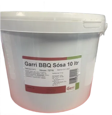 Garri BBQ sósa 10ltr mynd 1