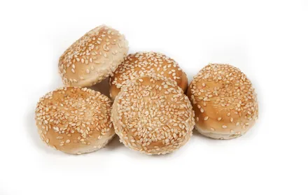 Mini hamborgarabrauð m/sesam 120stk 12g mynd 1