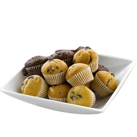 Mini muffins blandað vanilla/súkkulaði  150x15g mynd 1