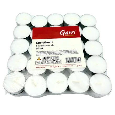 Sprittkerti 6 tíma 50stk mynd 1