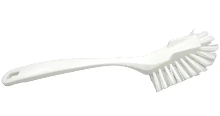 Uppþvottabursti m/sköfu hvítur 1stk mynd 1