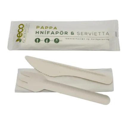 Hnífaparasett pappa G+H+S 500stk mynd 1