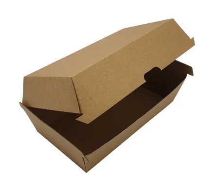 Pappabox "Clamshell" medium með háu loki 174x90x83mm 200stk mynd 1