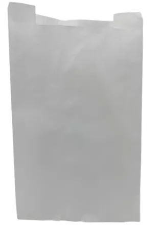 Bréfpokar hvítir 12.5x5.8x21.5cm 1kg 1000stk mynd 1