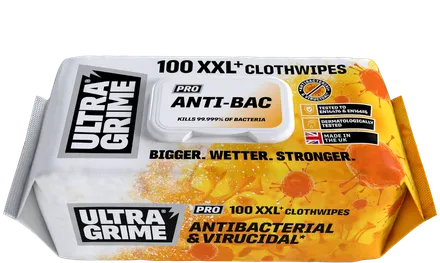 Ultra Grime blautklútar Anti-Bac 100stk mynd 1
