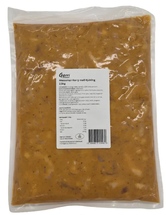 Massaman Karrý með kjúkling 2,5kg