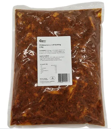 Vindaloo Karrý með kjúkling 2,5kg mynd 1