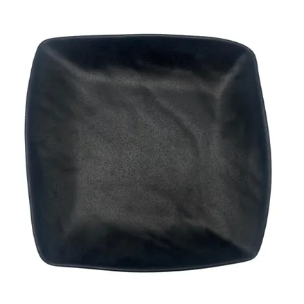 Svartur diskur Zen Melamin 23x23cm 6stk mynd 2