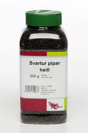 Svartur pipar heill 500g mynd 1