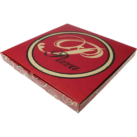 Pizzuöskjur 15" rauðar 100stk mynd 1