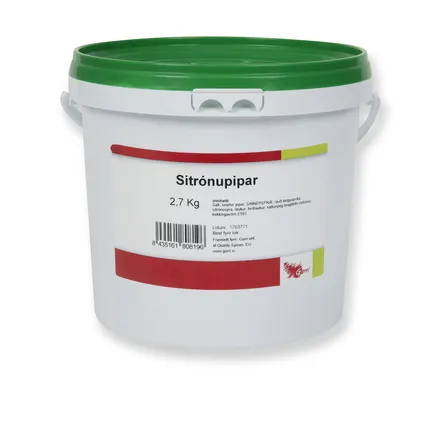 Sítrónupipar 2,7kg mynd 1
