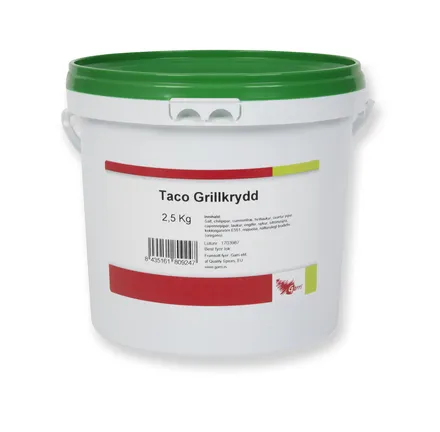 Taco krydd 2,5kg mynd 1