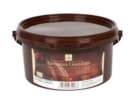 Gianduja nut chocolate Núggat 2,5kg mynd 1