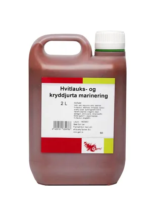 Hvítlauks- og kryddjurta marinering 2ltr mynd 1