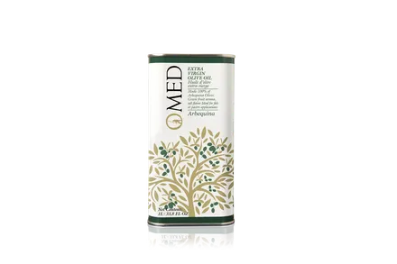 Jómfrúar ólífuolía Arbequina OMED 1ltr mynd 1