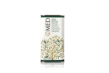 Jómfrúar ólífuolía Arbequina OMED 250ml mynd 1