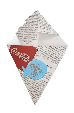 F&C Cone box Fish and Chips 500stk mynd 1